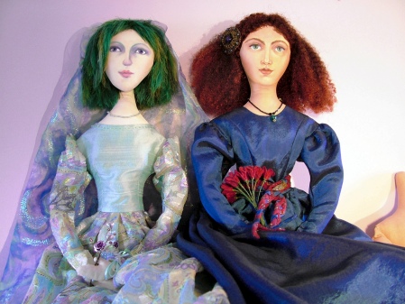 Art Muse doll by Marina Elphick. Art dolls uniquely hand designed, commissions taken.