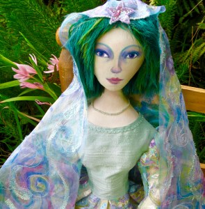 marina Elphick's art muse dolls, individually hand made in the finest fabrics.