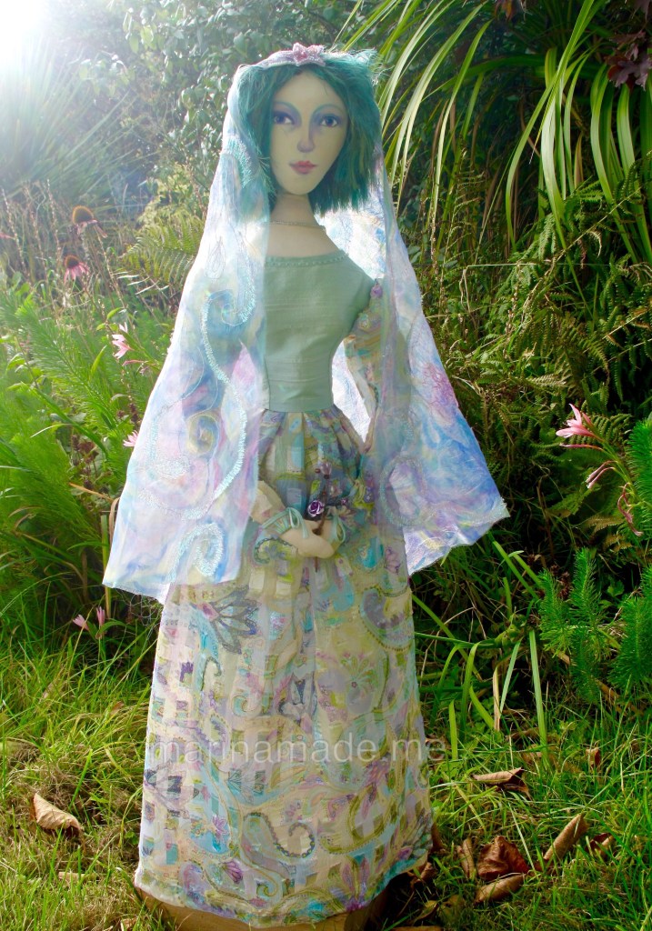 Art Muse doll by Marina Elphick. Art doll inspired by muses, individually hand made by UK artist Marina Elphick.
