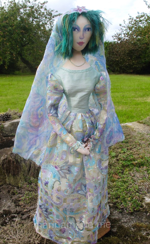 Art Muse doll by Marina Elphick. Art doll inspired by muses, individually hand made by UK artist Marina Elphick.