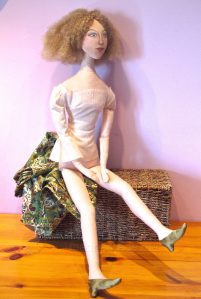 Art Muses, art-dolls inspired by artist's paintings, by Marina Elphick, handmade from finest hand dyed silks and cottons.