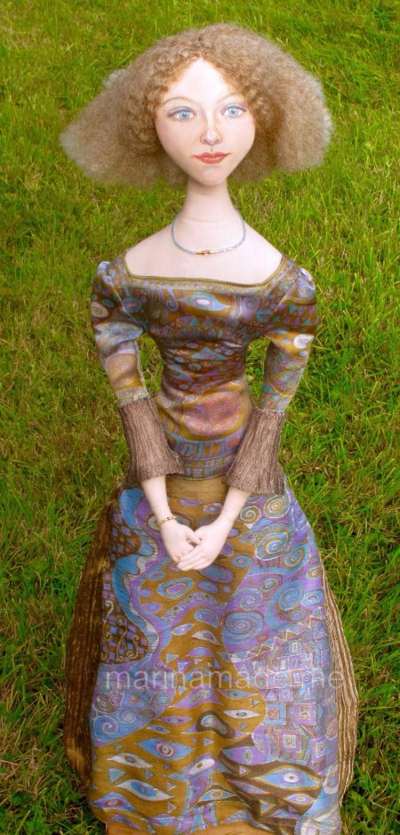 Art Muses, inspired by artist's paintings, by Marina Elphick, handmade from finest hand dyed silks and cottons.