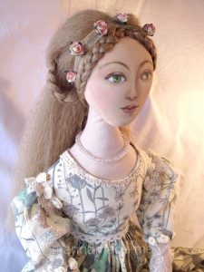 Marina's muses, individually hand made creations. Marina's muses are inspired by artists models, individually hand made using fine cotton lawns and silks. Art Muses, art-dolls inspired by artist's paintings, by Marina Elphick.
