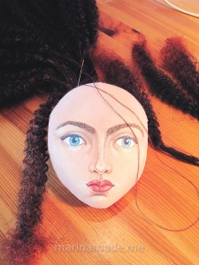 Jane Morris muse facel in the making, by Marina Elphick