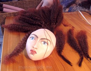 Jane Morris muse head in the making.hand made by Marina Elphick