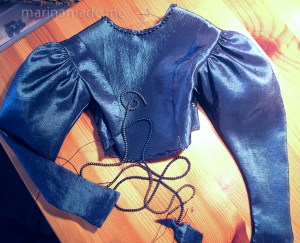 Jane Morris muse dress in the making, hand made by Marina Elphick