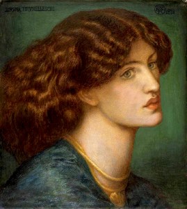 Painting of Jane Morris by Dante Gabriel Rossetti 1878. Reference for Marina's Muses.
