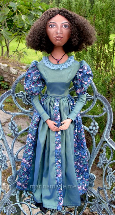 Fanny Eaton, one of Marina's muses. Art Muses inspired by artist's paintings by Marina Elphick.