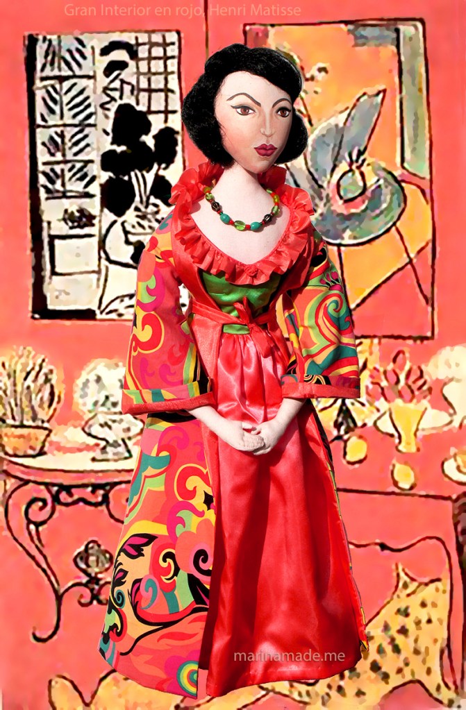 Matisse muse in 'Gran Interior en Rojo',by Henri Matisse.