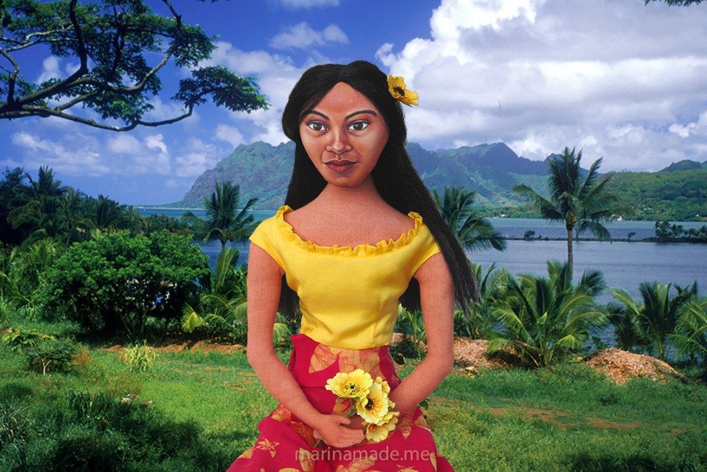 Teha'amana, Gauguin’s muse, art muse made by Marina Elphick