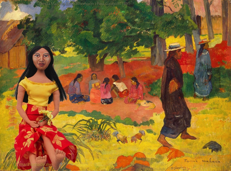 Muse with Taperaa Mahana, by Paul Gauguin.
