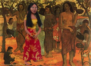 Teha'amana muse in "Nave Nave Mahana" or Delightful days. Art muse made by Marina Elphick.