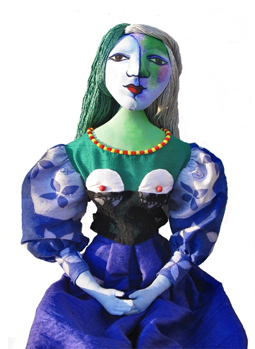 Therese Muse, based on Picasso's paintings of her, made by Marina Elphick, 2017. Marina's Muses.