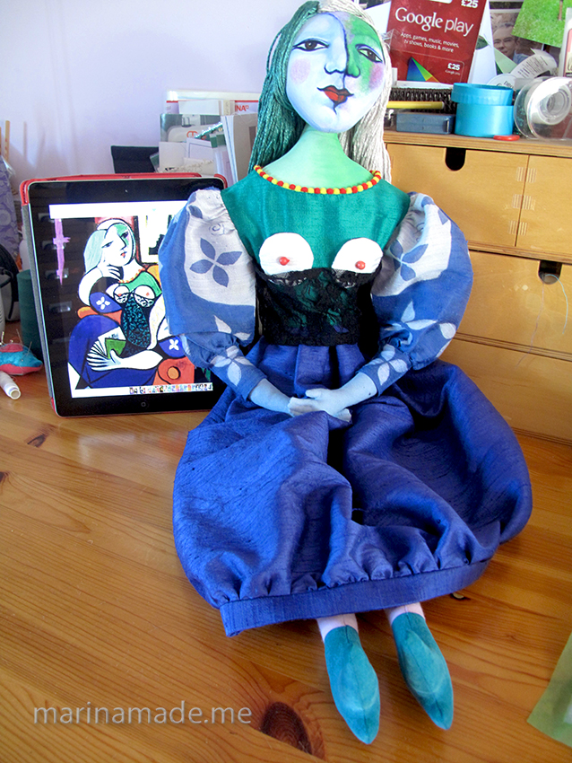 Marie Therese Muse, in the making. Marina Elphick, 2017. Picasso's muse and lover, Marie-Thérèse.