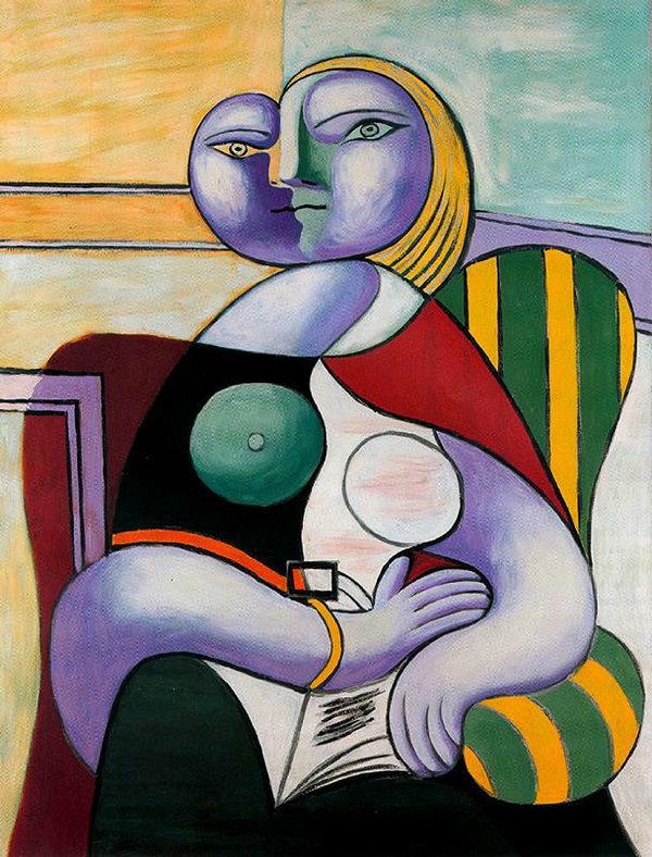 "Woman Reading" 1932, Pablo Picasso.