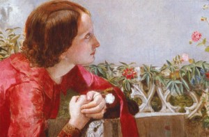 Detail of Lizzie, in "Twelfth Night" by Walter Deverell.