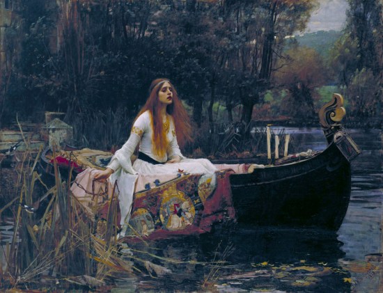 "The Lady of Shalott", 1888 by John William Waterhouse. Marina's muse based on Lady of Shalott.