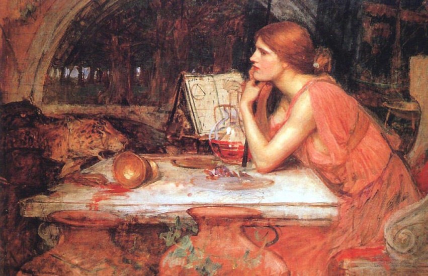 The Sorceress 1913 by John William Waterhouse.