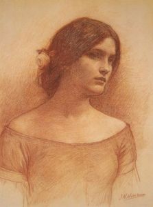 J.W.Waterhouse drawing