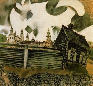 The House in Grey, 1917 by Marc Chagall.