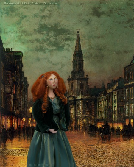 Fanny Cornforth, art muse, soft sculpted figurine.