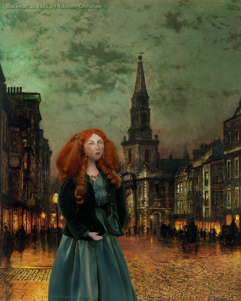 Fanny Cornforth, art muse, soft sculpted figurine.