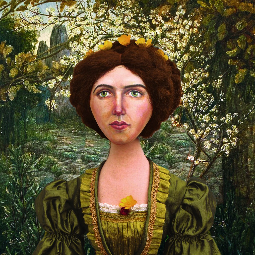 Textile sculpture, art doll.