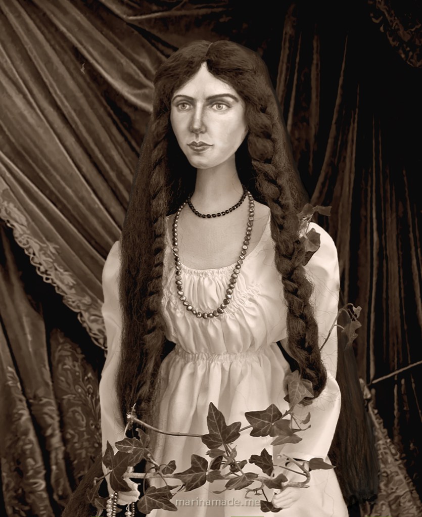 Textile sculpture, art doll.