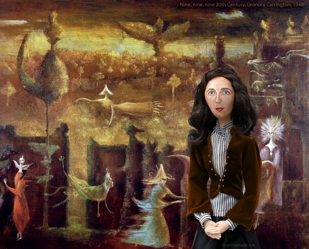 Photomontage including soft sculpture.